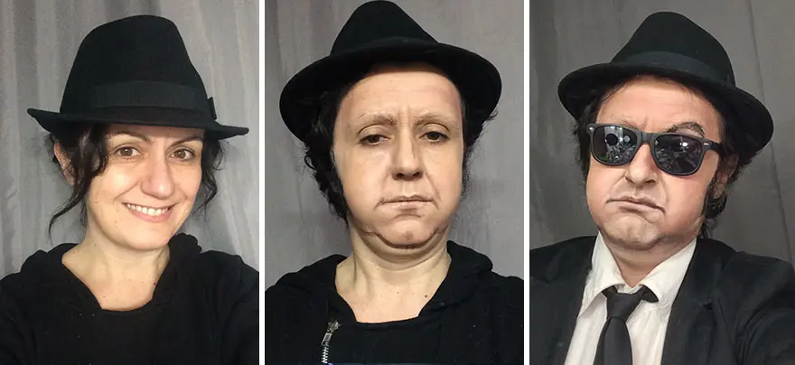 Makyaj ile istediği kişiye dönüşüyor 10 Makyaj ile istediği kişiye dönüşüyor 10