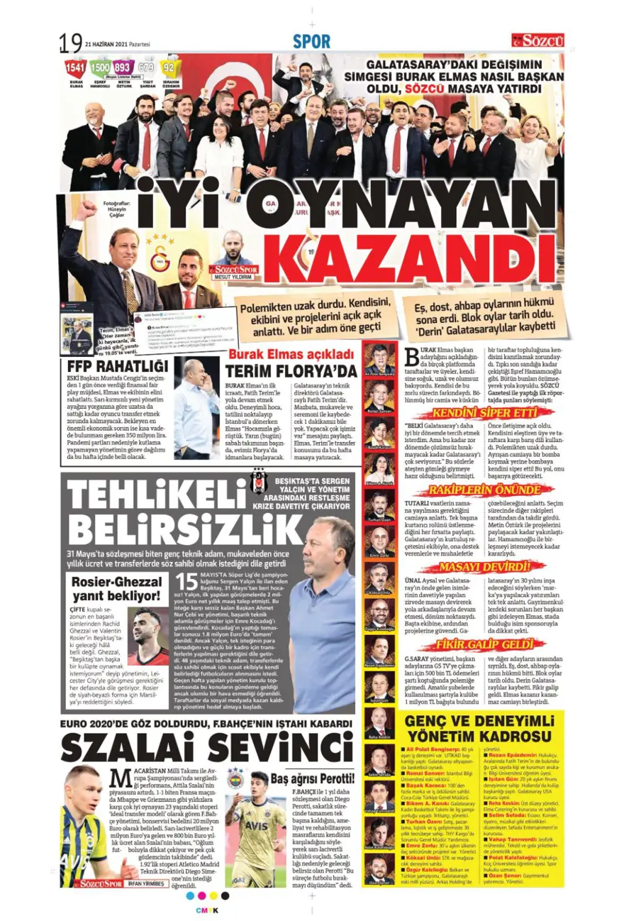 Günün spor manşetleri (21 Haziran 2021) 10