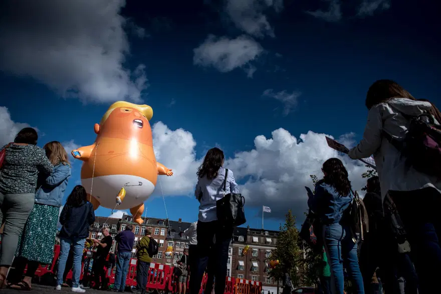 "Bebek Trump" balonu Danimarka'da 3