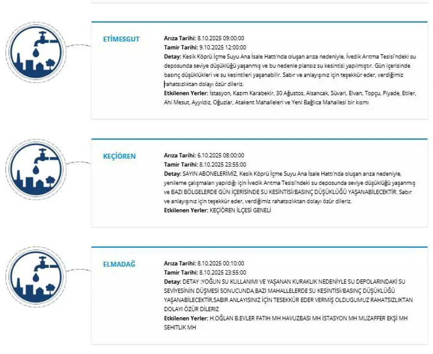 Ankara'da 59 saati bulan su kesintisi: Ankara'da sular ne zaman gelecek? 1