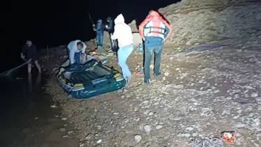 Siirt’te baraj suyunun yükselmesiyle mahsur kalan 5 kişi kurtarıldı