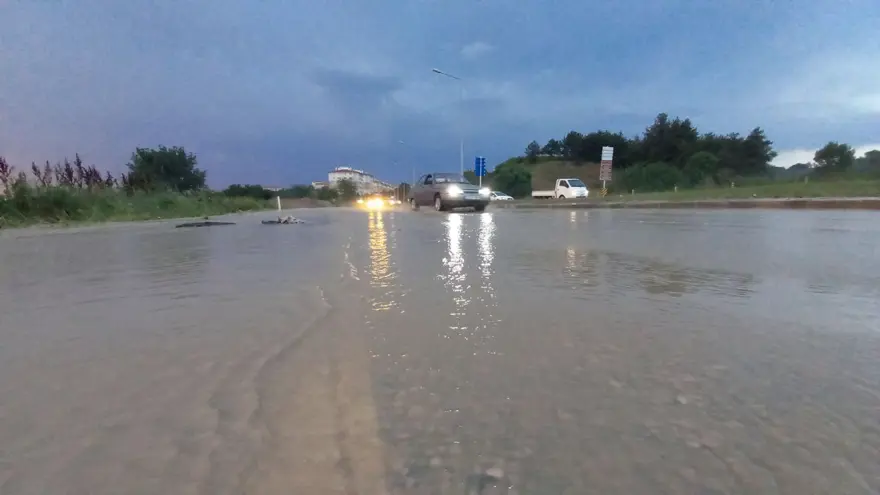 Edirne'de dolu ve sağanak 12