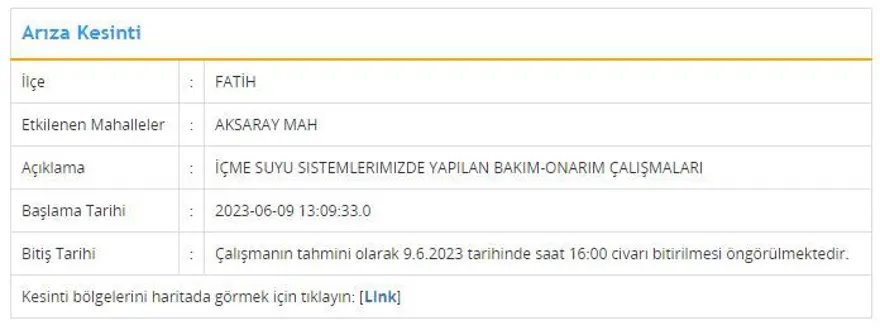 İstanbul'un 8 ilçesinde su kesintisi: Sular ne zaman gelecek? (İSKİ 9 Haziran su kesintisi programı) 5