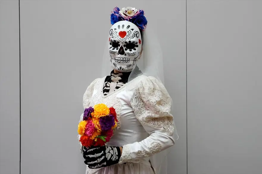 meksika festivalleri, ölüler günü festivali, dünya kupası 2018, moskova ölüler günü 5