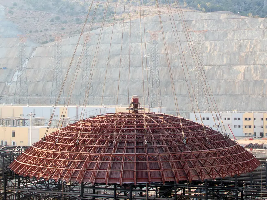 Akkuyu'nun 1'inci ünitesinde iç koruma kabuğu tamamlandı 3 Akkuyu'nun 1'inci ünitesinde iç koruma kabuğu tamamlandı 3