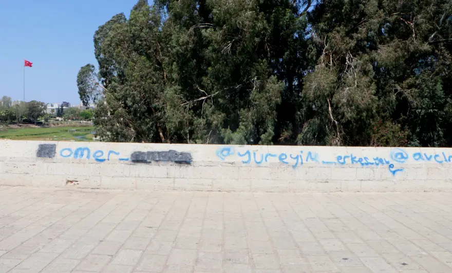 16 asırlık Taşköprü'nün sprey boya çilesi bitmiyor 11