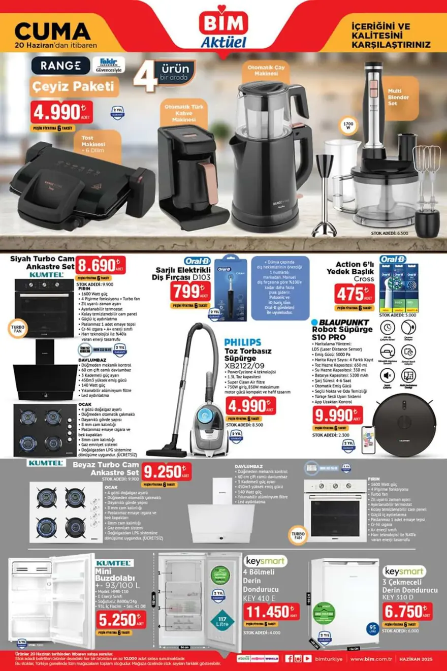 BİM Aktüel Katalog 20 Haziran Cuma 2025: BİM'de bu hafta; Elektronik ürünler, kamp malzemeleri, akıllı robot süpürge ve drone 2