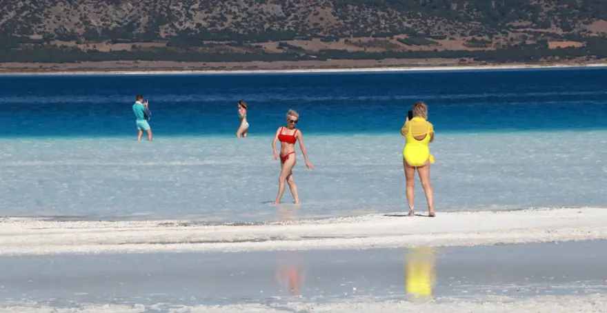 Salda Gölü'nün 'Beyaz Adalar'ı son ziyaretçilerini ağırladı 7