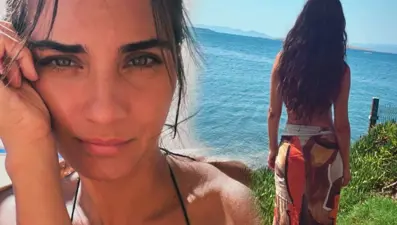 Tuba Büyüküstün'den Ayvalık pozları