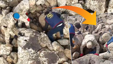 Jandarma didik didik aradı, hepsi taşların arasından çıktı