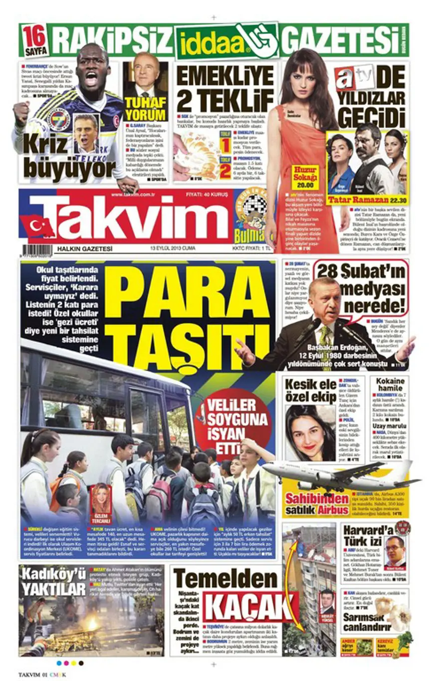 Günün Manşetleri- 13 Eylül 2013 18 Günün Manşetleri- 13 Eylül 2013 18