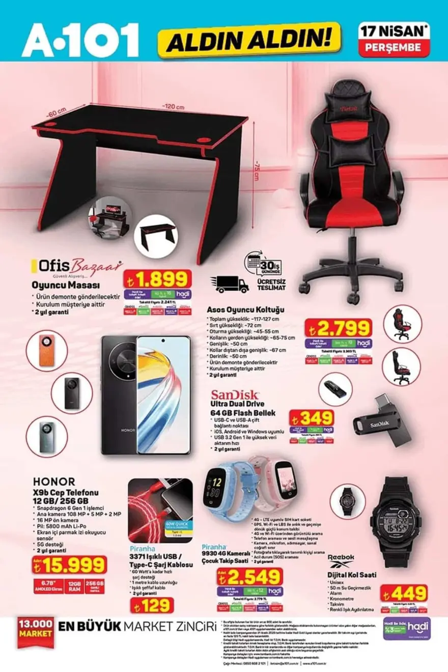 A101 market 17-24 Nisan aktüel kataloğu: Ütü, süpürge, halı, tencere seti ve onlarca ürün satışta 5