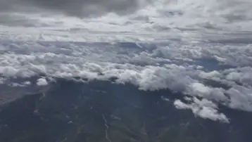 Muğla semalarında sis bulutu görsel şölen oluşturdu