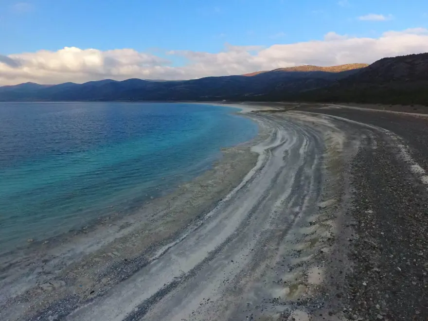 Salda Gölü'nde kuraklık alarmı: Sular 30 metre çekildi 1