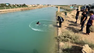 Şanlıurfa'da sulama kanalına giren genç kayboldu