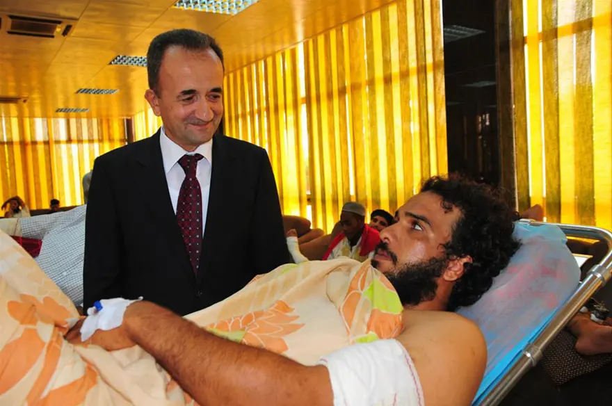 45 yaralı muhalif Türkiye'de 1
