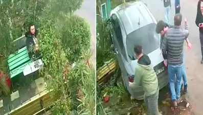 İstanbul'da akılalmaz kaza: Ehliyetsiz sürücü bankta oturan kadını ezdi