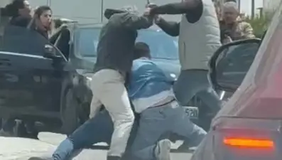 Trafikteki satırlı maganda tutuklandı