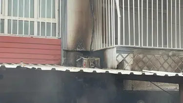 Yanan klima motoru paniğe neden oldu