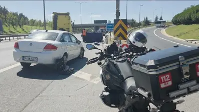 TEM'de feci kaza: Motosiklet sürücüsü yaşamını yitirdi
