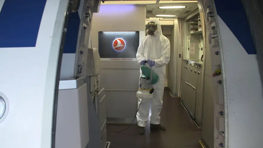 THY uçakları etkili yöntemlerle dezenfekte ediliyor 1