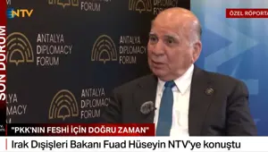 Irak Dışişleri Bakanı Hüseyin NTV'ye konuştu: "PKK'nın feshi için doğru zaman"