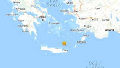 Ege Denizi'nde 6 büyüklüğünde deprem