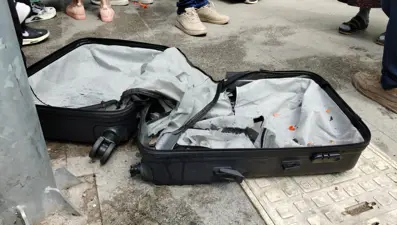 Fünye ile patlatılan şüpheli valiz boş çıktı