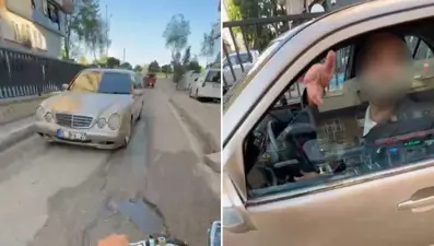 Ters yöne giren sürücüden pes dedirten sözler