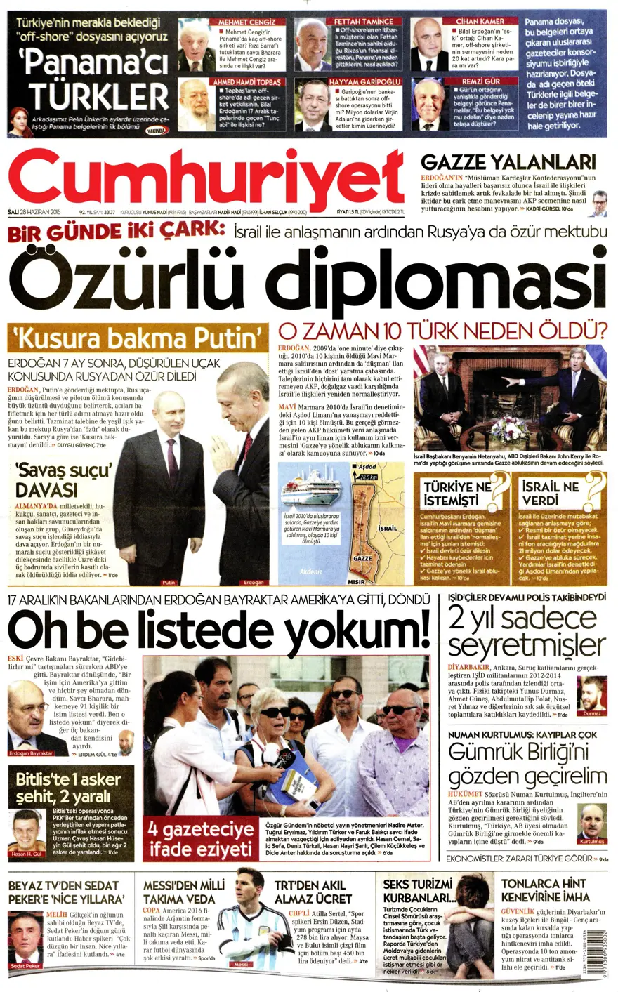 Gazete manşetleri (28.06.2016) 5