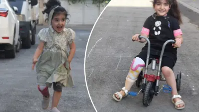 Esnaf birleşti, Arin ve Ayda kardeşler yürümeye başladı