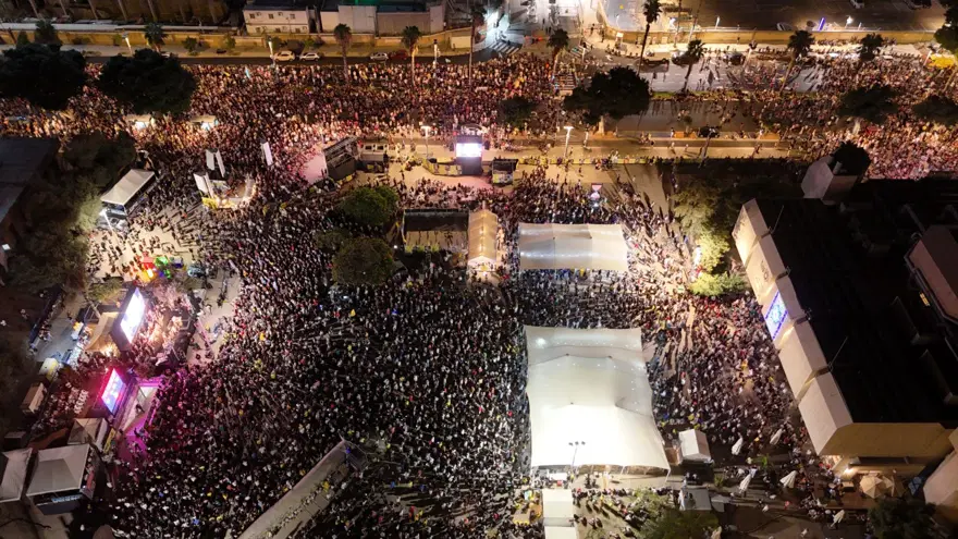 İsrail'de Gazze protestosu: Tel Aviv'de yüzlerce kişi toplandı 