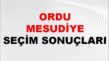 Ordu MESUDİYE Seçim Sonuçları 2024 Canlı: 31 Mart 2024 Türkiye MESUDİYE Yerel Seçim Sonucu ve YSK Oy Sonuçları Son Dakika