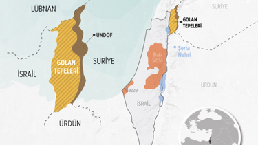 Golan Tepeleri nerede, İsrail için neden önemli? Golan Tepeleri'nin haritadaki yeri