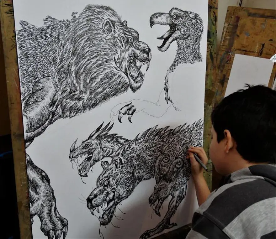 2 yaşında resme başlayan ressamın 16 yaşında yarattığı eserler 26