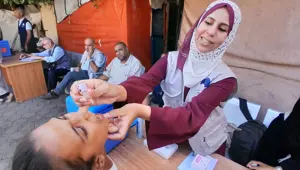 Gazze’de çocuk felci aşı kampanyası devam ediyor Gazze’de çocuk felci aşı kampanyası devam ediyor