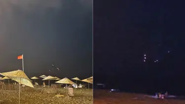 İran'ın fırlattığı füzeler Hatay semalarında görüldü