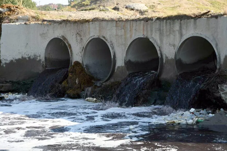 Simsiyah akan Çorlu Deresi'nden korkanlar göçüyor 4 Simsiyah akan Çorlu Deresi'nden korkanlar göçüyor 4