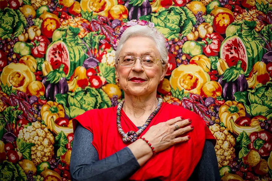 Frida Kahlo'yu taklitleriyle andı 13