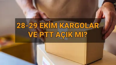 29 Ekim kargo firmaları çalışıyor mu, kargo dağıtımı olacak mı? Bugün kargo şubeleri ve PTT açık mı, kapalı mı?