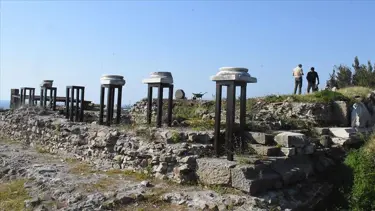 Tieion'daki Roma tapınağı gün yüzüne çıkarılıyor