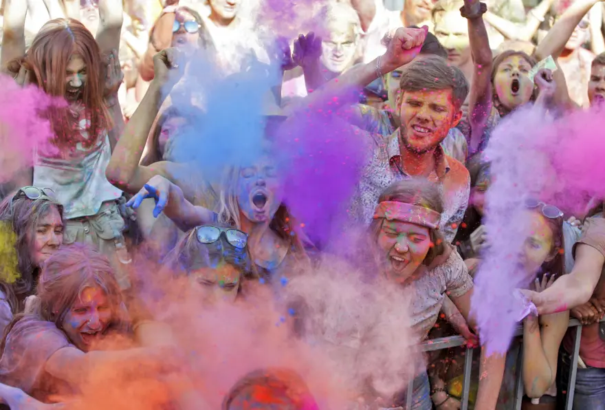 Kiev'de Holi Festivali 7