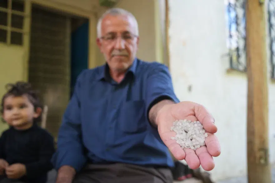 Dolu ile birlikte yağdı! Erimeyen cismin gizemi çözüldü 10