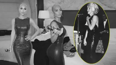 Kim Kardashian yine Marilyn Monroe'yu taklit etti