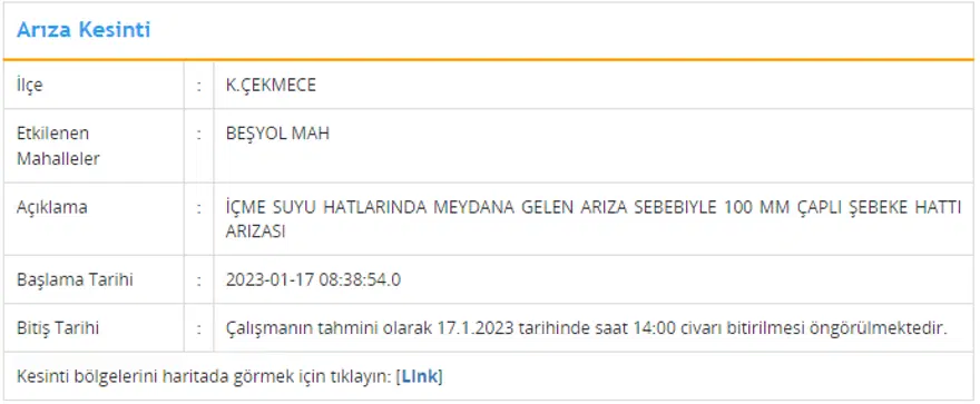 İstanbul'un 5 ilçesinde su kesintisi: 7 saat su kesintisi yaşanacak (17 Ocak İSKİ planlı su kesintisi listesi) 3