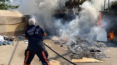 Malatya’da iş yeri yangını