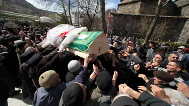Gurbetçi aileye veda
