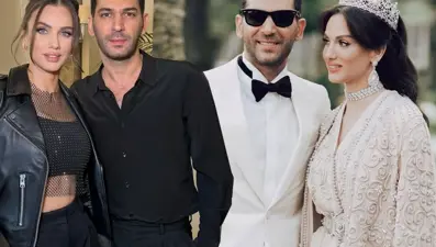 Murat Yıldırım ile eşi Iman Elbani'den mutluluk pozu