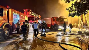 Sanayi sitesinde yangın: 7 kişi hastaneye kaldırıldı
