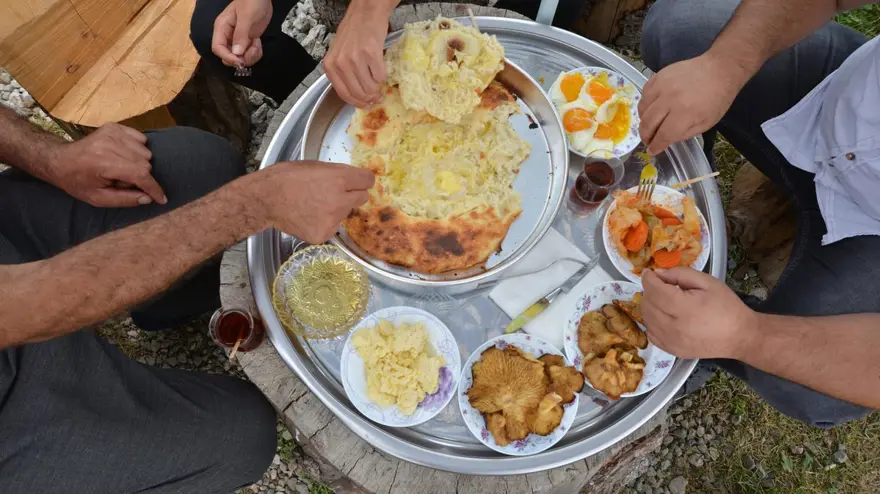 Yaylada "kuzine" başında tatil keyfi 9